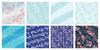 Kawasumi Washi Special Selection Blue Chiyogami Yuzen Washi 8 Patterns Hand-Dyed Paper, 15cm,