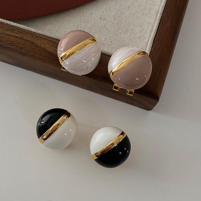 Шарик эмалированный гвоздик французский капельный глазурь атмосферный свет роскошь высокое чувство ретро контрастный цвет сращивание круглый шар женский