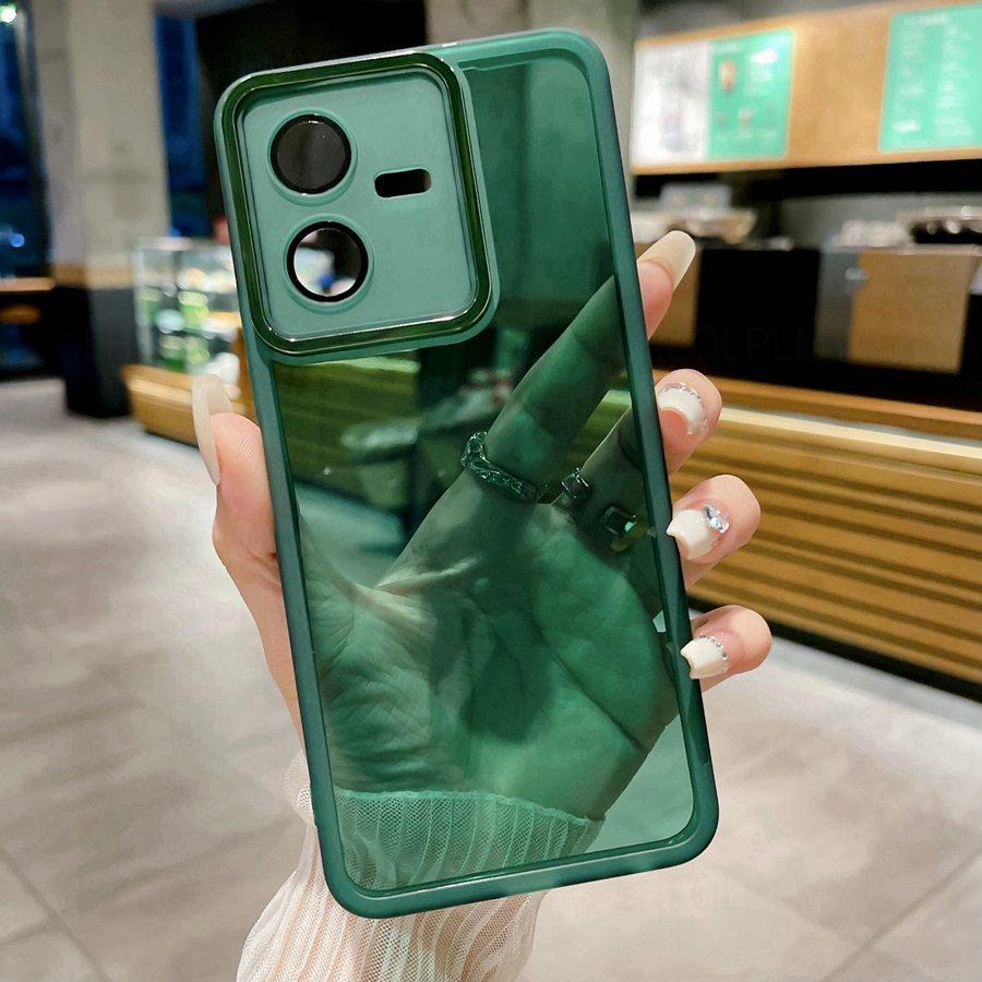 Прозрачный Мягкий Чехол Для Vivo Y04 Y29 Y38 V40 SE V29 V30 Y16 Y35 Y33S Y27 Y18 Y31 Y19S V29E V27E Y53S Y28 Y21S Пленка-Защита Объектива Камеры Телефона