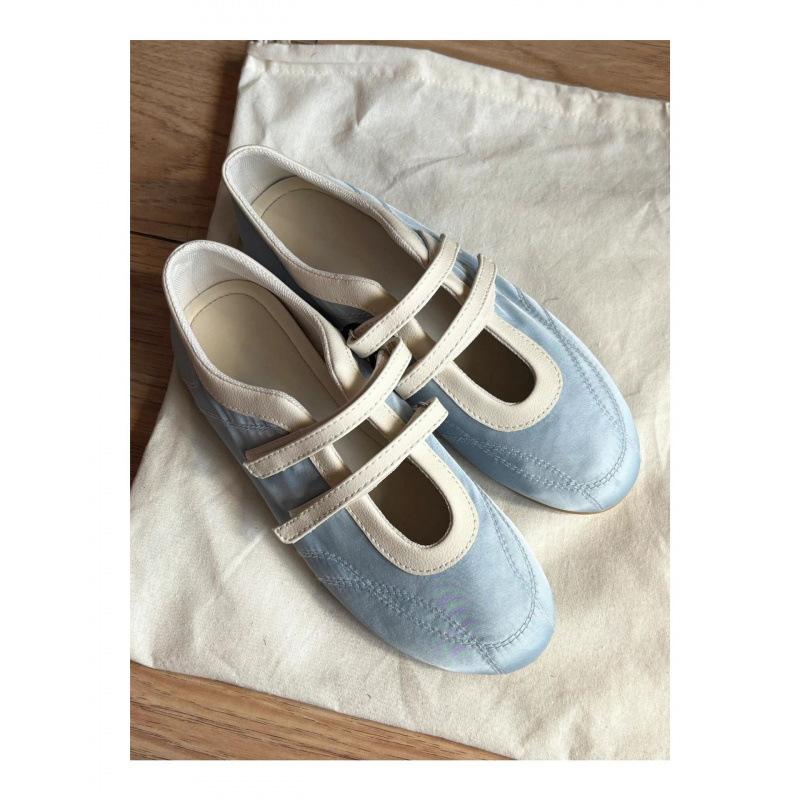 ! Балетки в стиле ретро на плоской подошве с двойной липучкой, с круглым носком, в цветовой гамме, ленивые повседневные туфли