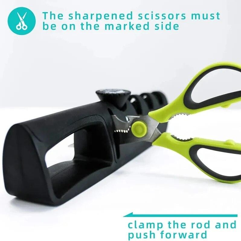 Knife Sharpener Angle Adjustable 4 Stages Scissors Sharpening Stone Professional Kitchen Grinder Knives Whetstone Sharpener Tool