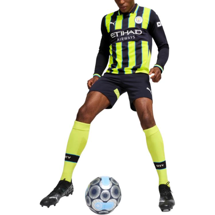 Puma Футболка мужская с длинным рукавом Manchester City SS24 Replica Away, желтая 775087-02