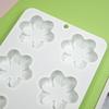 6-cavity Six Petals Flower Silicone Mold Fondant Mousse Cake Decorating Tool for Making Chocolate Candy Handmade Soap