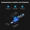 Высокоскоростной 4-портовый USB 3.0 ХАБ Мини-размер Адаптер Аксессуар Удлинитель Разветвитель Box Чтение U-диска Высокоскоростной Ридер Подключение к ПК