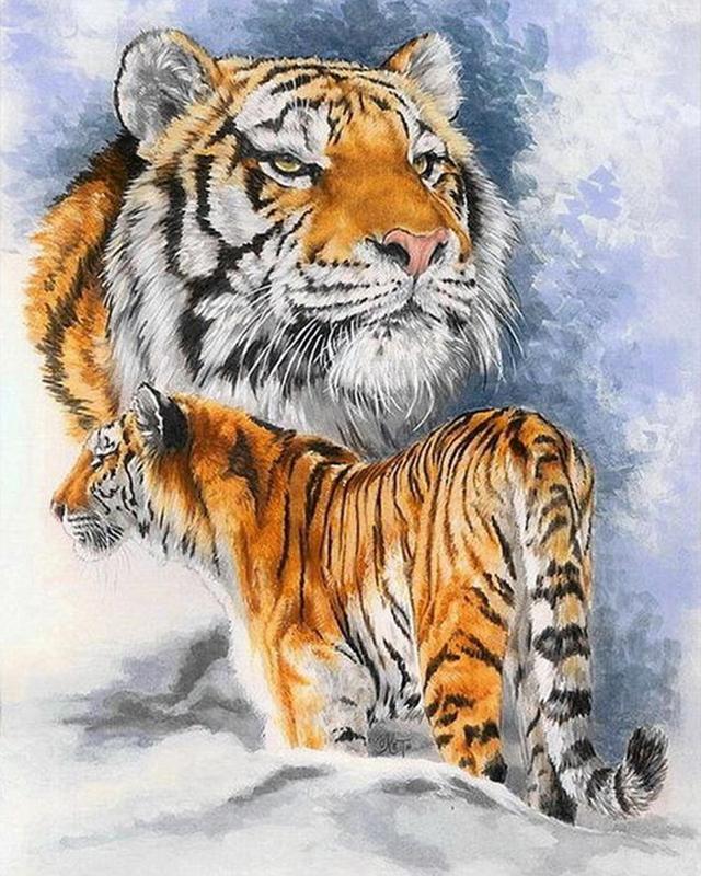 Набор для алмазной живописи животное 5D DIY Алмазная вышивка Белый тигр картинки из стразов мозаика распродажа набор для рукоделия