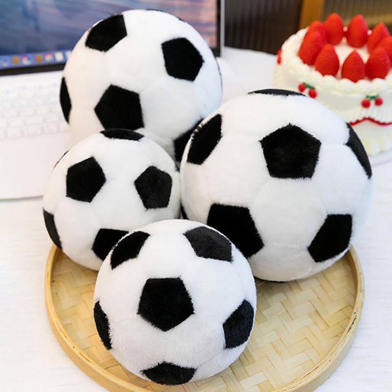 Soccer Sports Ball Throw Pillow Stuffed Soft Plush Toy Realistic Football Home Sofa Decoration Cushion Pillow Gift