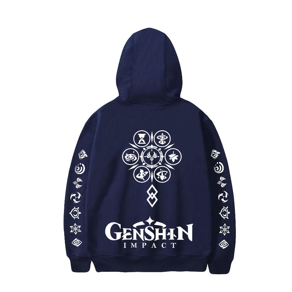 Мужские и женские толстовки Genshin Impact Anime Hoodies Autumn Casual Pullover Sweats Hoodie Fashion Hip Hop Sweatshirt Clothes