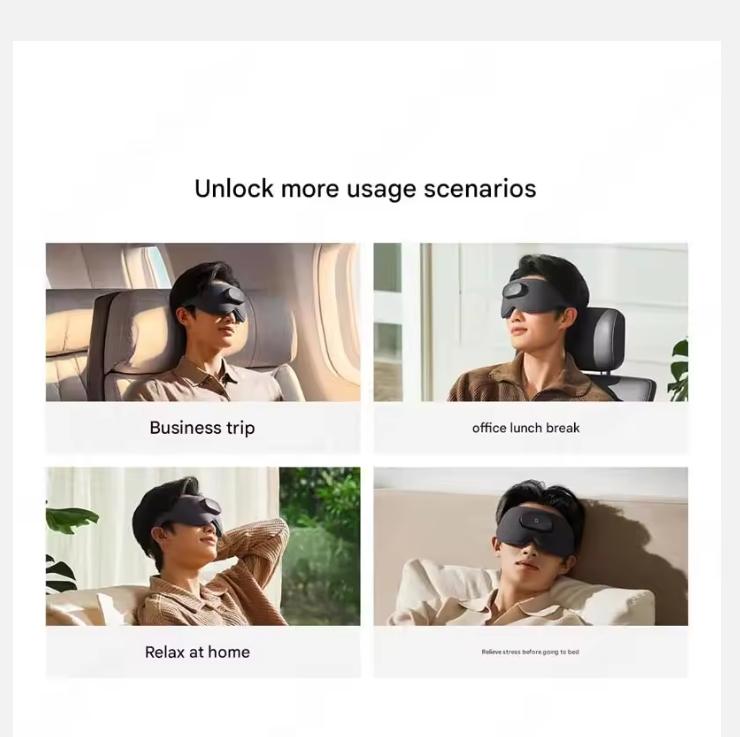 2025 Новый Xiaomi Mijia Smart Massage Eye Mask Home Office Eye Mask Spa Hot Compress Mi Home App Customized Massager Eye Protector