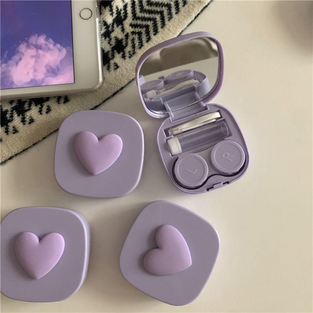 Mirror Eyeglasses Container Korean Glasses Storage Cosmetic Contact Box Women Contact Lens Case
