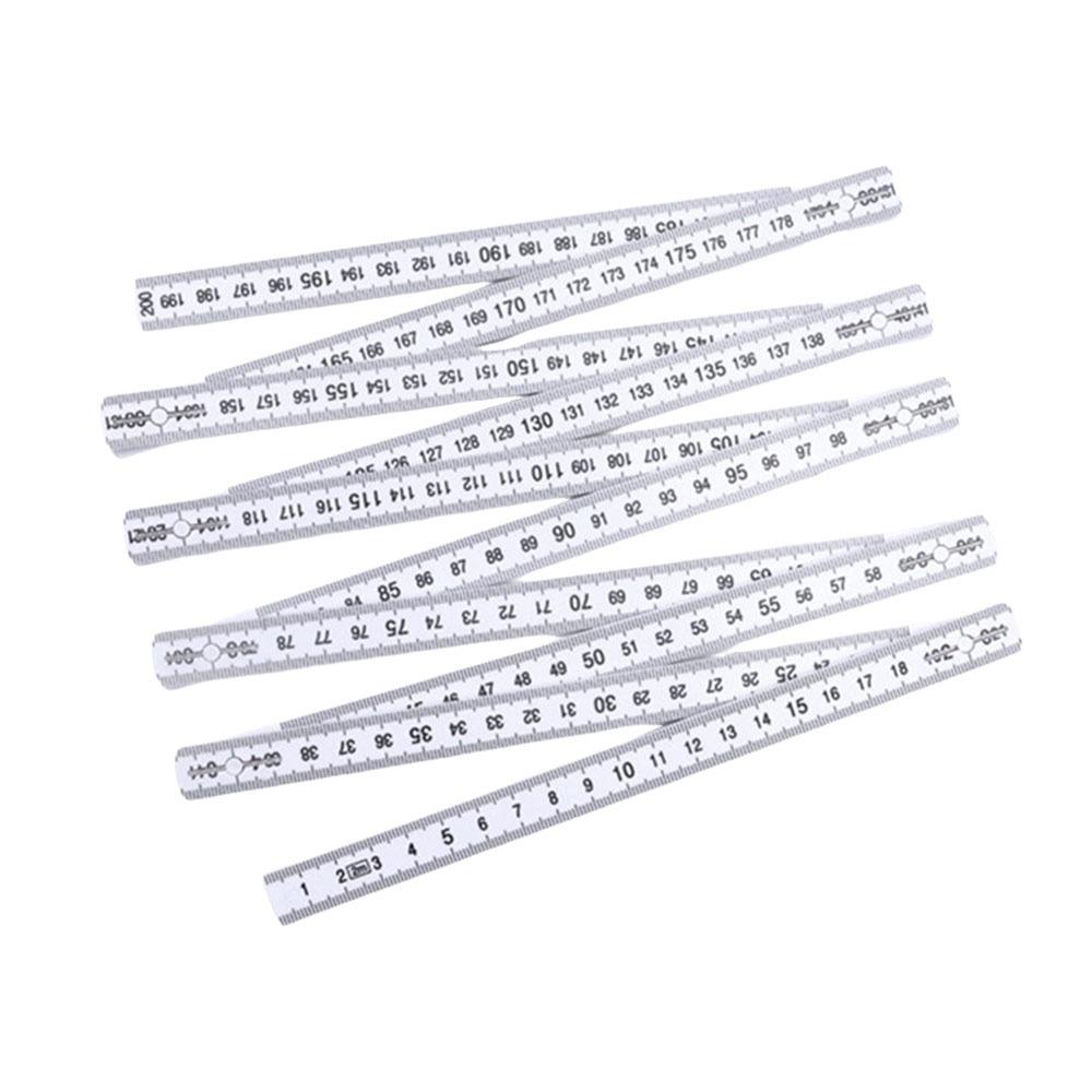 Портативная деревянная складная линейка 2 м, выдвижная пластиковая линейка, двусторонняя, 1 м, измерительная рейка, инструменты для рисования