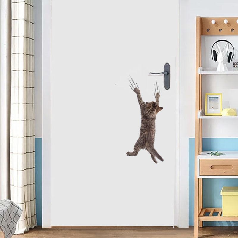 Наклейка на унитаз с изображением мультяшного кота, украшение для ванной комнаты и туалета, водонепроницаемая 3D-самоклеящаяся наклейка на крышку унитаза