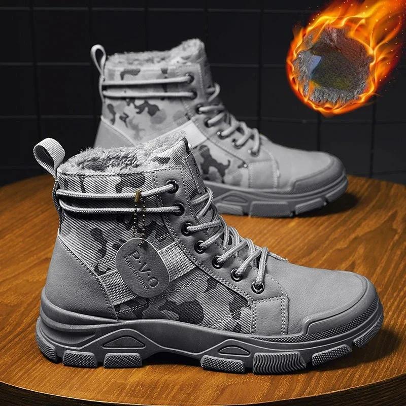 Высокие мужские ботинки FashionableBoots Outdoor Platform Desert Casual Comfortable Men's