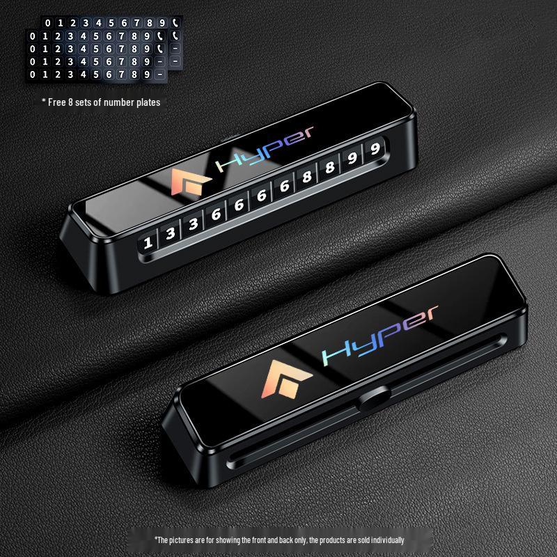 Применимо для автомобилей GAC Aion HT/GT/HL/A800/SSR: Двухсторонний временный знак парковки и контактная карта автомобиля.