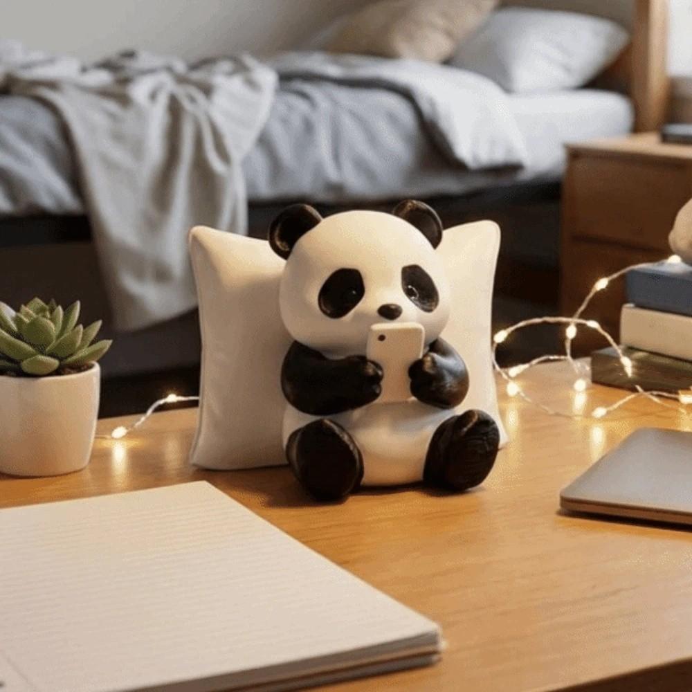Simulated Panda Sculpture Ornament Creative Animal Model Desk Decoration Panda Statue Home Desk