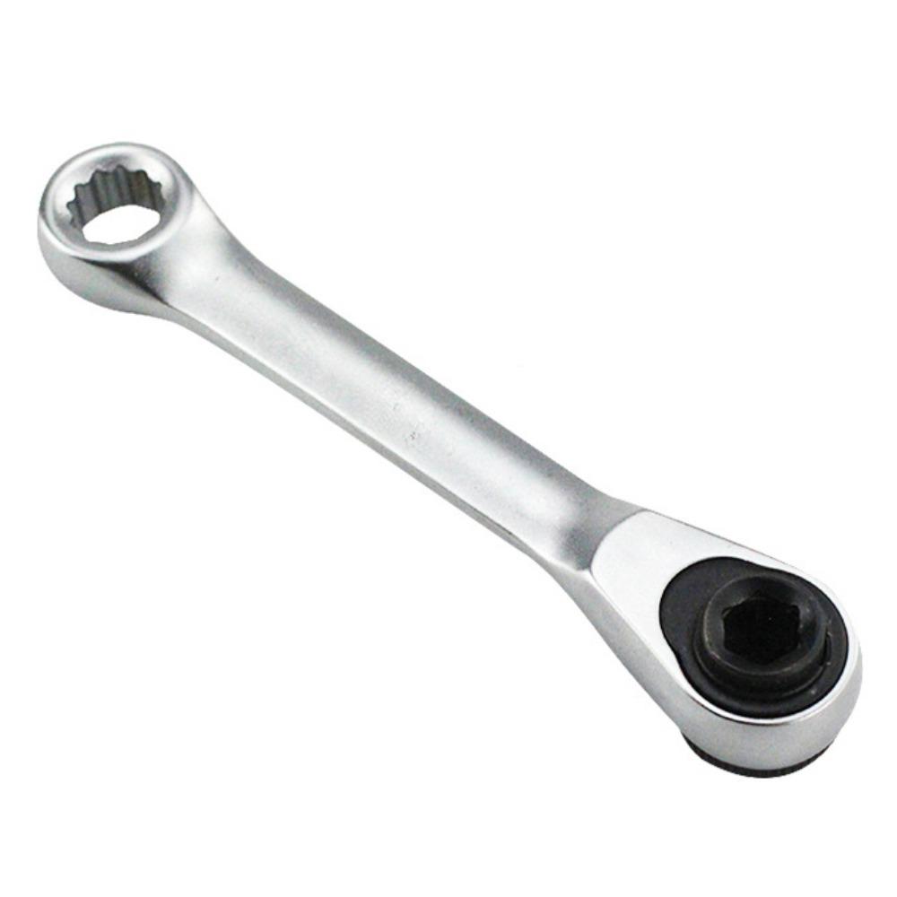 1/4 Inch Mini Ratchet Wrench Double Headed Screwdriver Bit Tool Socket Ratchet Wrench Bicycle