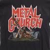 HANES Винтажная футболка 90-х годов производства США METAL CHURCH WORLD TOUR 1991-1992 с коротким рукавом Мужская Б/У