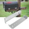 2Pcs Metal Mailbox Mounting Bracket with Screws Rustproof Corrosion Resistant Strong Load-bearing Mailbox Installation Kit