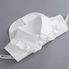Solid Color White Half Shirt Fake Collar for Womens Blouse Sweater Detachable Shirt Collar False Lapel Top Collars Decor