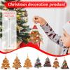 2D Christmas Decoration Pendant Christmas Tree Tag Theme Party Crafts Ornament