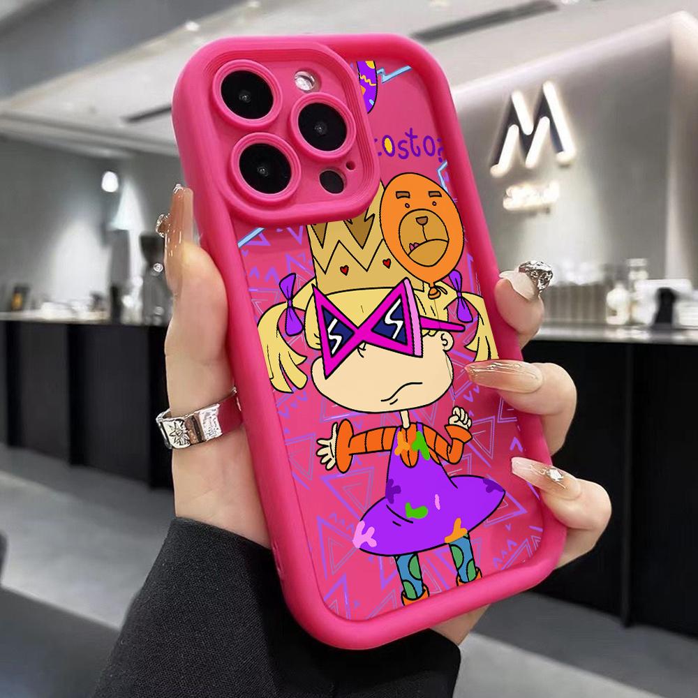 Мультяшный чехол для телефона R-Rugrat Чакки для iPhone 17 Air 16 e 15 14 13 12 11 Pro Max Plus Mini SE 2020 2022 Мягкая задняя крышка из ТПУ
