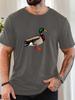Mallard Duck Graphic Animal Print Unisexs Crew Neck Short Sleeve Tee Soft Summer Outdoor Daily Street Basic Casual Outfit Wear