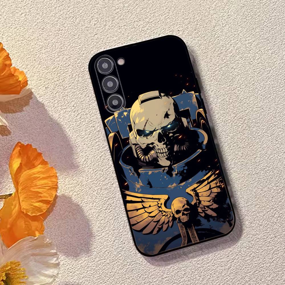 Чехол для телефона Game W-Warhammer-ES 40k Черный силикон Мягкий Для Samsung Galaxy A73,A72,A71,A70,A53,A52,A51