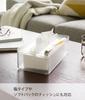 Yamazaki Paper Towel Case with Tray X X Smart Tissue Soft Pack Box Type 3126 Lid, Clear, Approx. W26.5 D13.5 H10cm, Case, Compatible, Compatible,