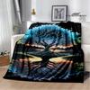 3D Tree of Life printed blanket Flannel Warm blankets Soft and comfortable blanket bed linings cubre cama Birthday Gift