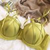 Новый цветной комплект нижнего белья, сексуальный полый комплект с бюстгальтером пуш-ап, женский классический бандажный бюстгальтер, летний кружевной комплект больших размеров с бюстгальтером и трусиками