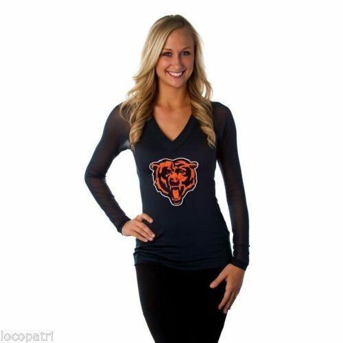 All Sport Couture НФЛ Женская Чикаго Bears Wildkat Темно-синяя Футболка Новая с биркой XS, M, L Унисекс Футболка
