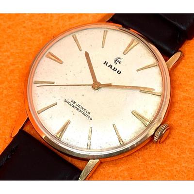 Б/у Винтажные часы RADO Rado 25 камней Fonte Melon кал.72 с ручным заводом, рабочий экземпляр