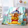 Pooh Bear Cartoon Pattern Blanket, Suitable for Sofas, Bedrooms, Offices, Naps, and The Perfect Gift.