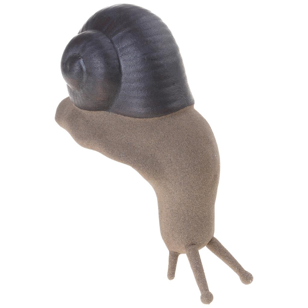 Snail Miniature Figurine Model Coarse Pottery Ceramics Snail Statue Ornament for Fairys Garden Landscape Decoration