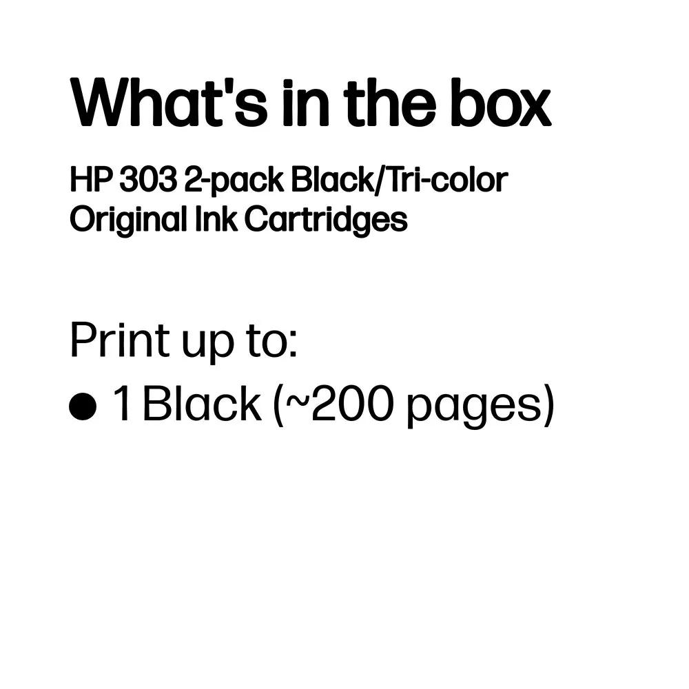 HP 303 Ink Cartridge Combo Pack Black/Cyan/Magenta/Yellow