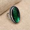 Chrome Diopside Gemstone Handmade 925 Sterling Silver Handmade Jewelry Fancy Ring