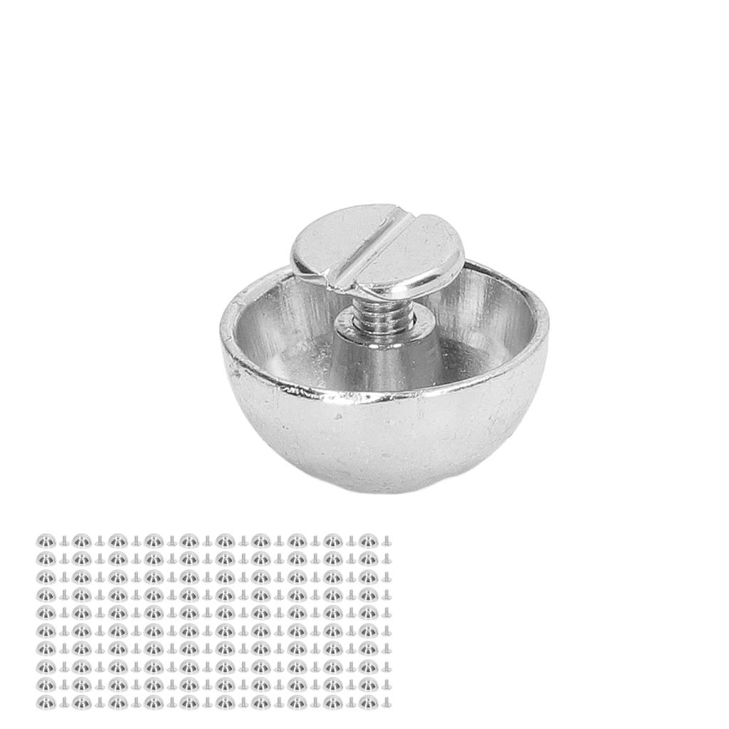 100 комплектов заклепок-грибов 12 мм, высокая твердость, круглая головка, кожаные заклепки для украшения одежды в стиле панк