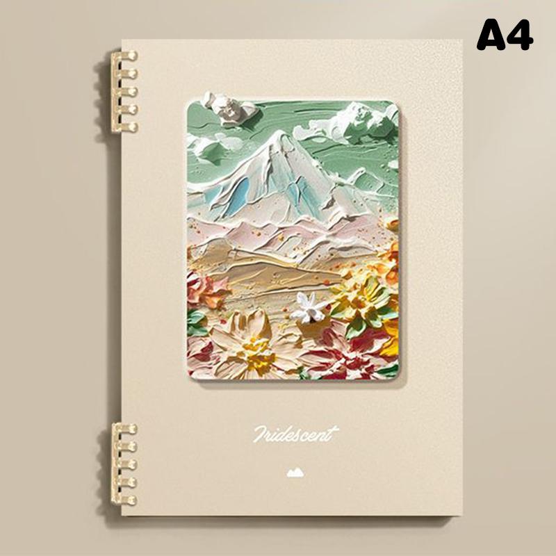 Творческий блокнот с обложкой из масляной краски, сменный блок, блокнот с отрывными листами, формат A4/A5/B5, папка-планировщик, офисная книга для заметок