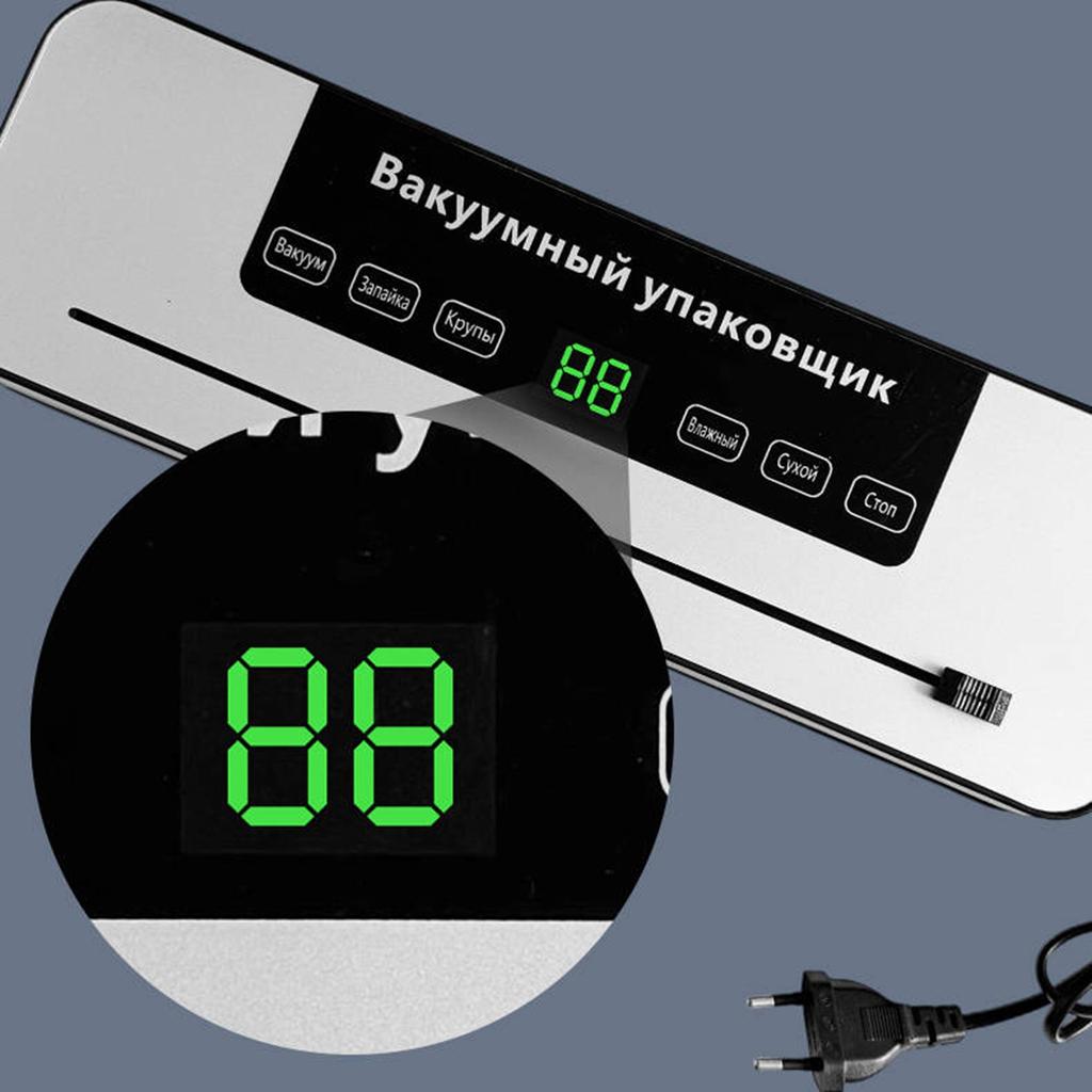Бытовой вакуумный упаковщик, машина для запайки пластика для сохранения продуктов, вакуумный упаковочный аппарат двойного назначения для сухого и влажного использования.