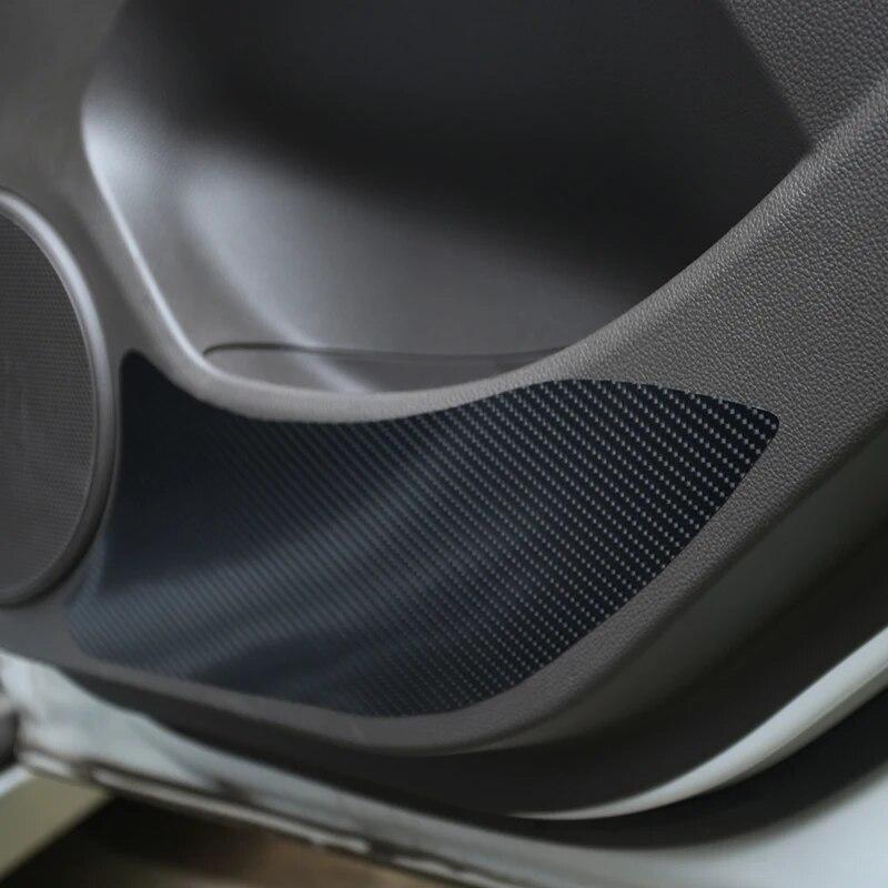 My Good Car 4PCS Car Burning Carbon Fiber Vinyl Inner Door Protection Film Sticker Case Chevrolet Cruze 2009 - 2014 Accessories