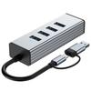 Адаптер-хаб USB3.0 с 4 портами, передача данных 10 Гбит/с, с длинным кабелем для смартфонов, планшетов, ноутбуков, эффективный USB-разветвитель