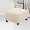 Jacquard Ottoman Stool Cover Furniture Protector Covers Stretch Square Removable Footstool Sofa Slipcovers Washable Chair Covers