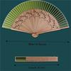 Retro Design Chinese Style Silk Fan Decoration Classical Fan Handheld Shell Fan  Summer Season