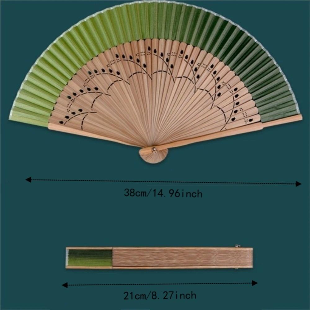 Retro Design Chinese Style Silk Fan Decoration Classical Fan Handheld Shell Fan Summer Season