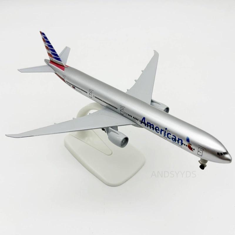 B777 Collection Model 20cm American Airways Aircraft Diecast Metal Alloy 1/400 Scale With Airplane Stand Aviation Decoration