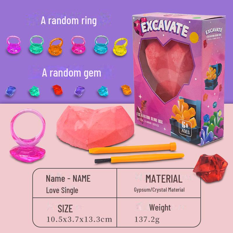 Трансграничная охота за сокровищами: Русалочка мультфильм археологические раскопки драгоценных камней DIY образовательная игрушка для детей