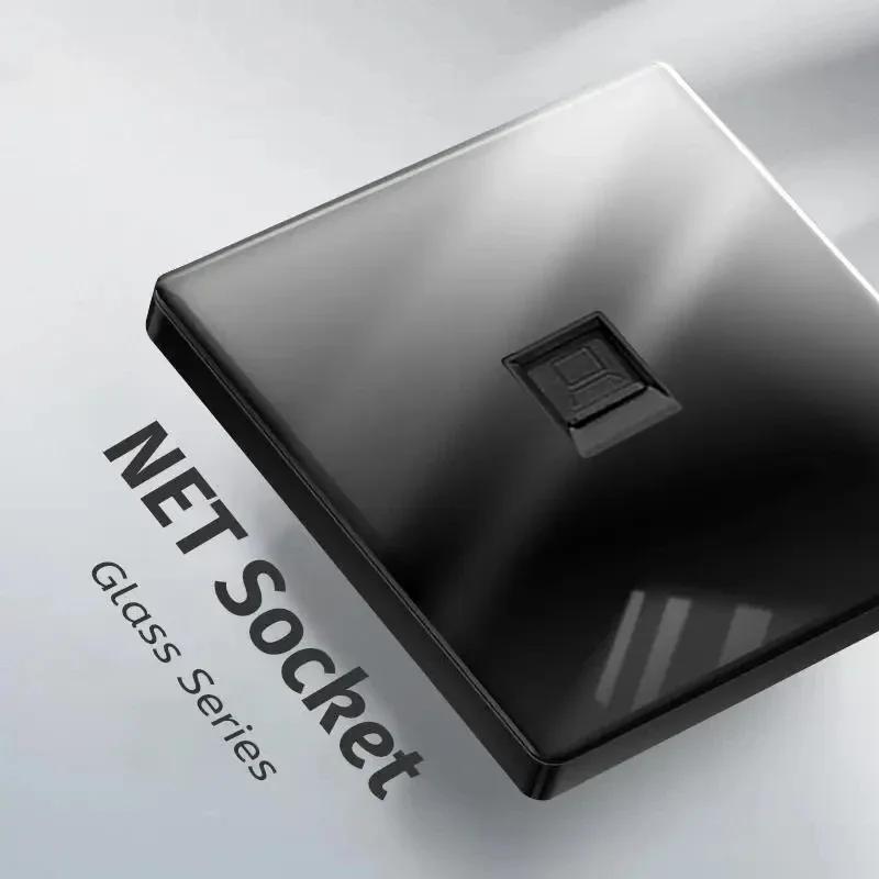 Панель из закаленного стекла 1 2 3 4-клавишный настенный выключатель света 1 2-позиционный международный универсальный светодиодный индикатор точка сброса питания ВКЛ ВЫКЛ