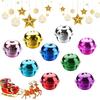 DIY Crafts Christmas Pendant Matte Bells Bright Iron Jingle Christmas Tree Decor Drop Ornaments