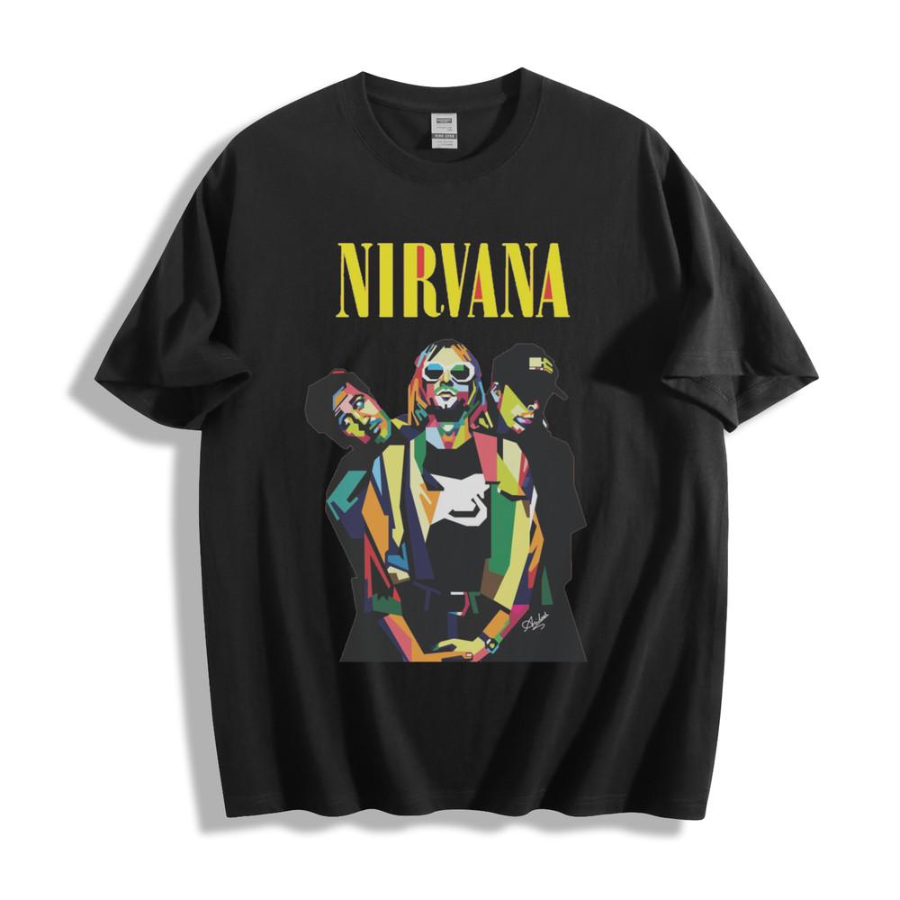 Nirvana Band T-Shirt - Vibrant Pop Art Trio Design Unisex Tee