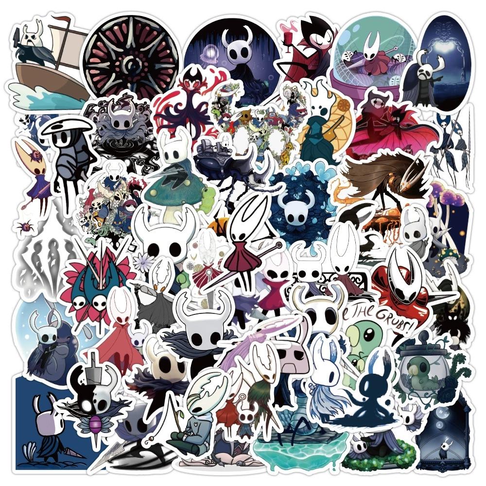 100 шт. Наклейки с граффити Hollow Knight Мультяшная игра DIY Креативные наклейки для скейтборда и багажа