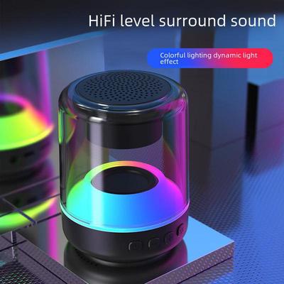 Красочный Bluetooth-динамик: Стереосистема с мощными басами, громкий, водонепроницаемый мини-сабвуфер для использования дома и на улице